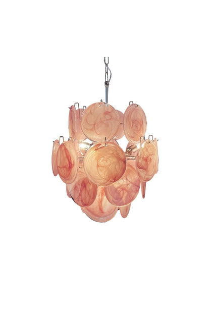 Vintage Art Pink Discs Chandelier | morylighting