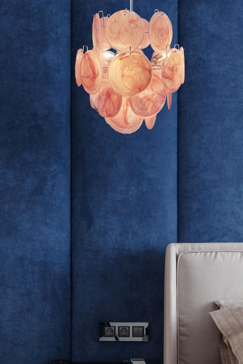Vintage Art Pink Discs Chandelier - view 10 | morylighting