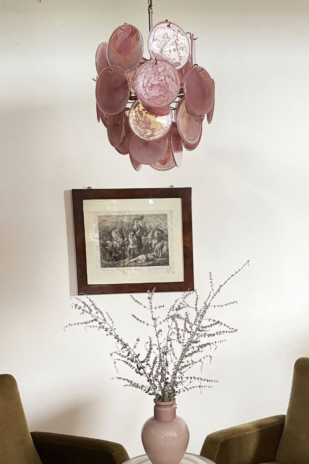 Vintage Art Pink Discs Chandelier - view 8 | morylighting
