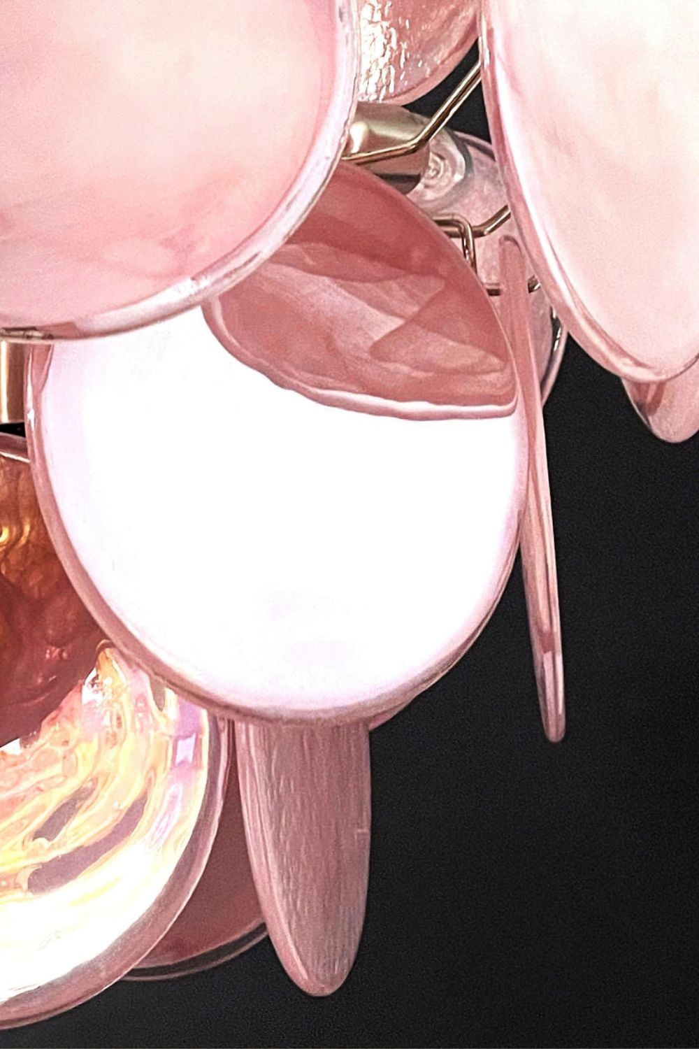 Vintage Art Pink Discs Chandelier - view 20 | morylighting