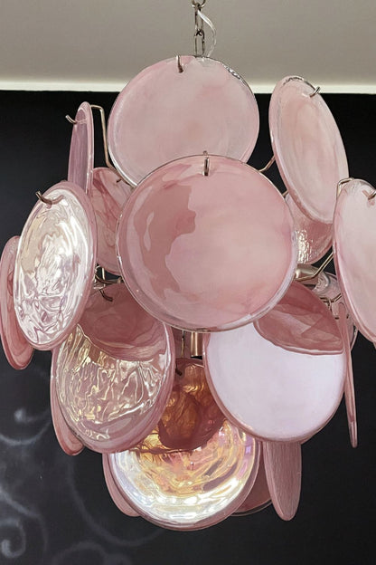Vintage Art Pink Discs Chandelier - view 19 | morylighting