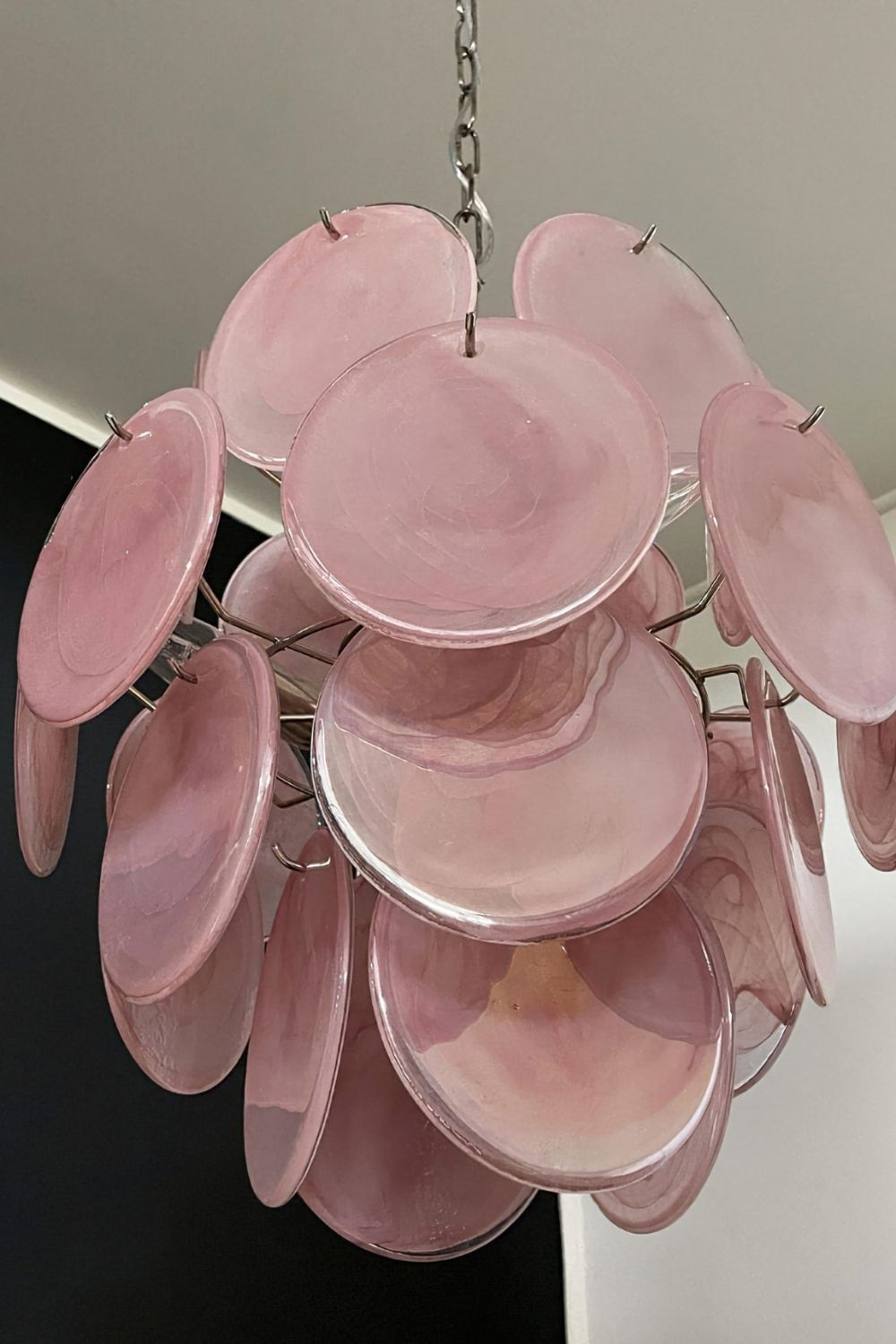 Vintage Art Pink Discs Chandelier - view 18 | morylighting