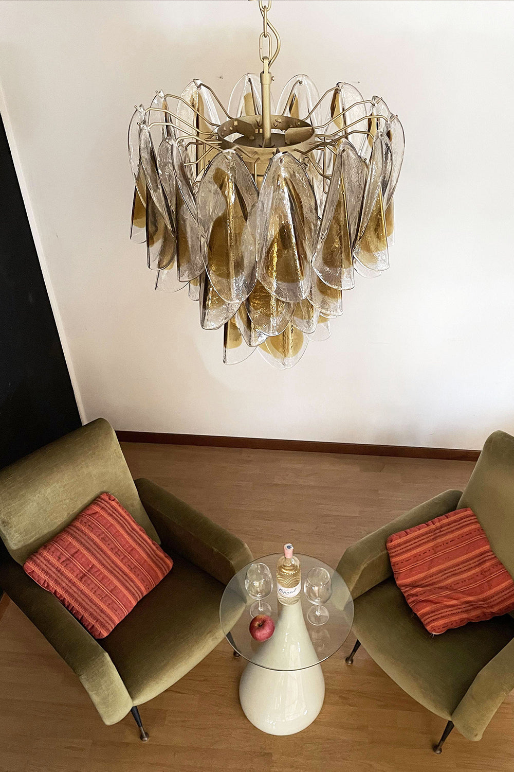Art Amber  Glass Swallows  Chandelier - view 12 | morylighting