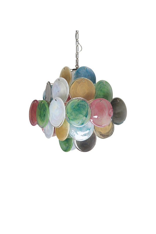 Vintage Art Colorful Glass Disks Chandelier | morylighting