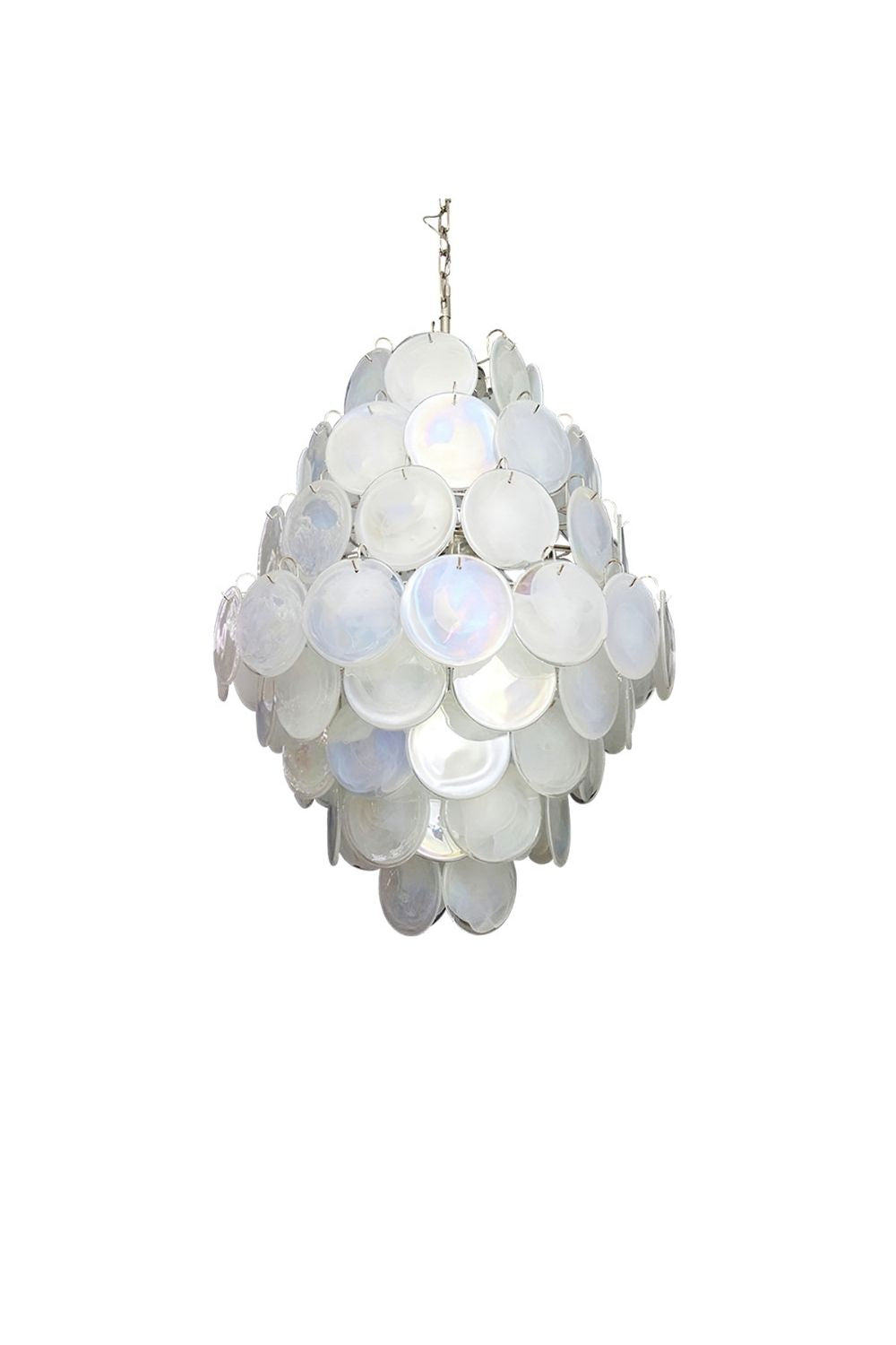 Wonderful Vintage Art White Discs Chandelier | morylighting