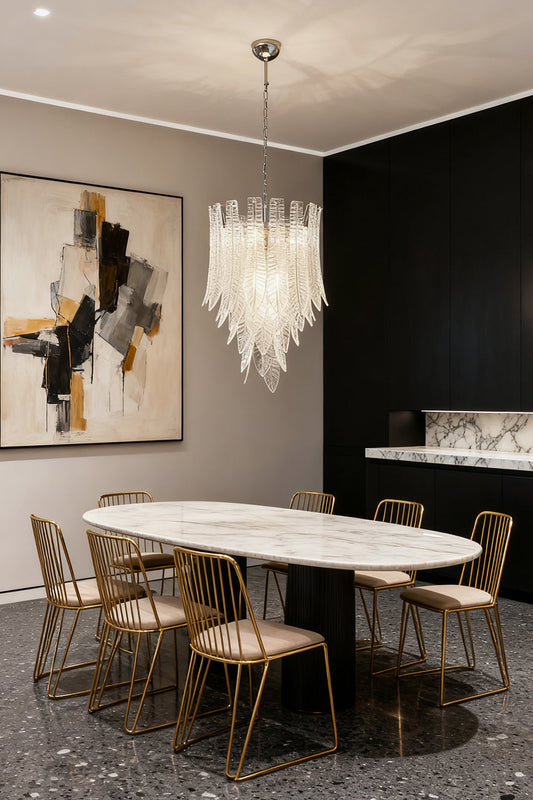 Art Felci Glass Chandelier - view 2 | morylighting