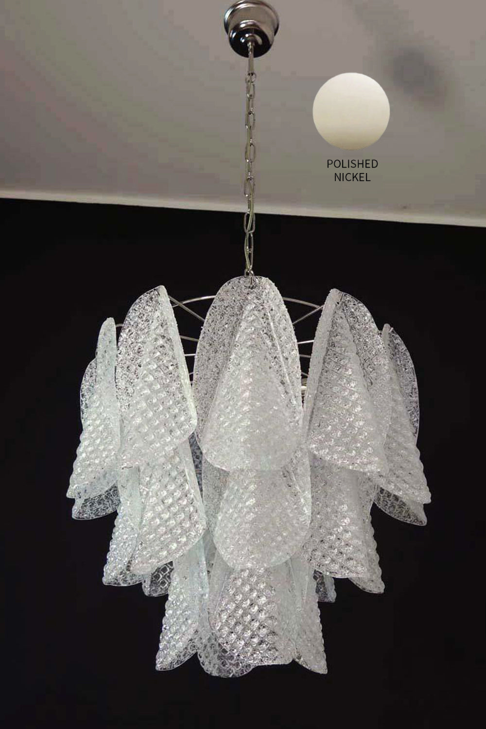 Art Glass Leaf Chandelier - view 17 | morylighting