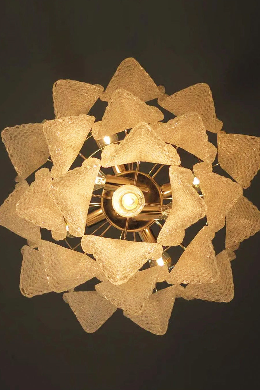 Art Glass Leaf Chandelier - view 13 | morylighting