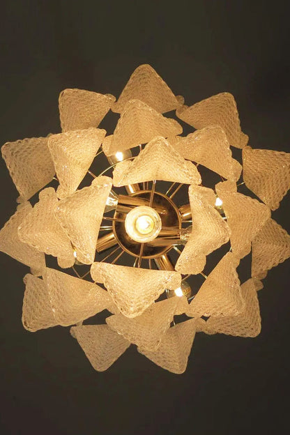 Art Glass Leaf Chandelier - view 13 | morylighting