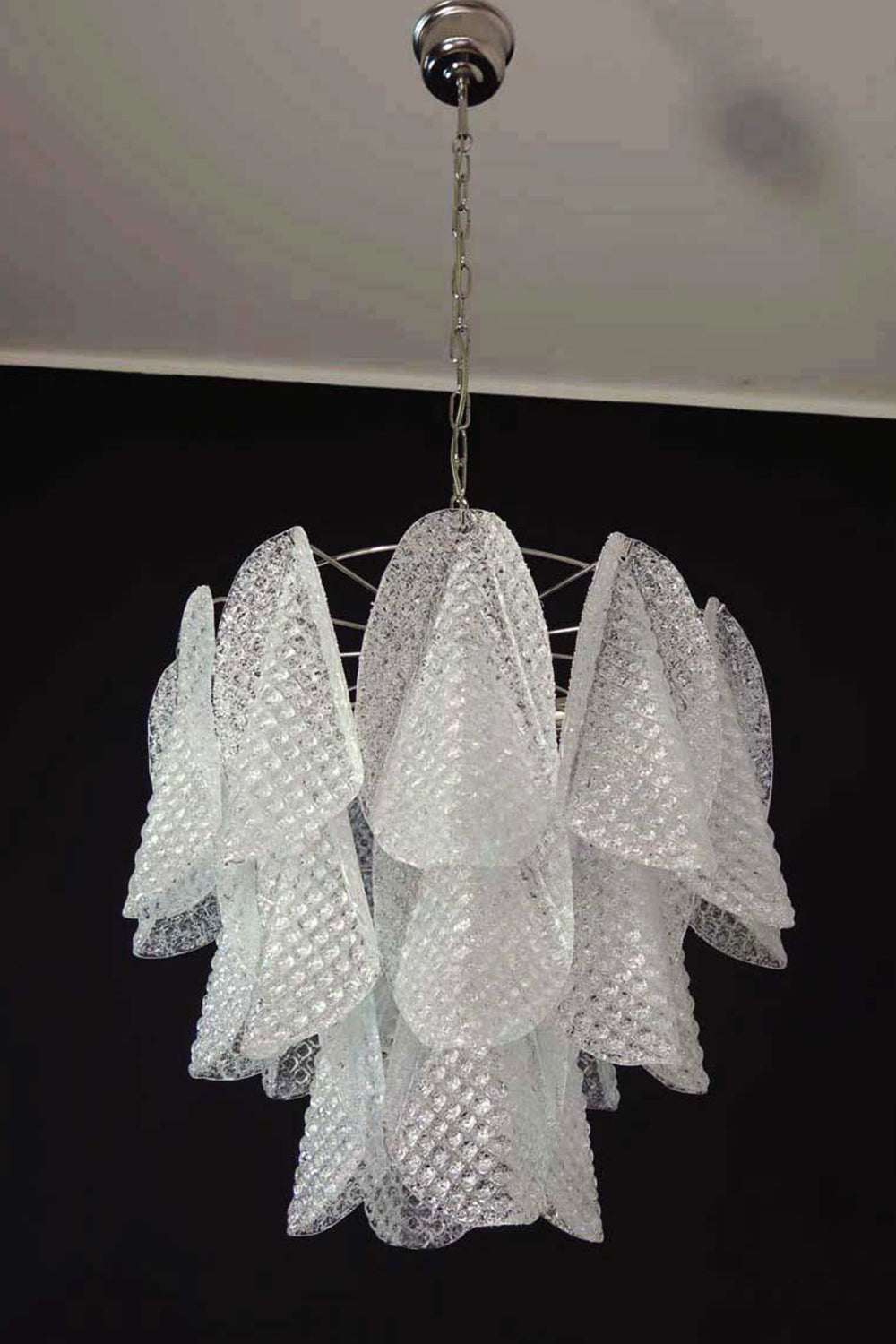 Art Glass Leaf Chandelier - view 10 | morylighting