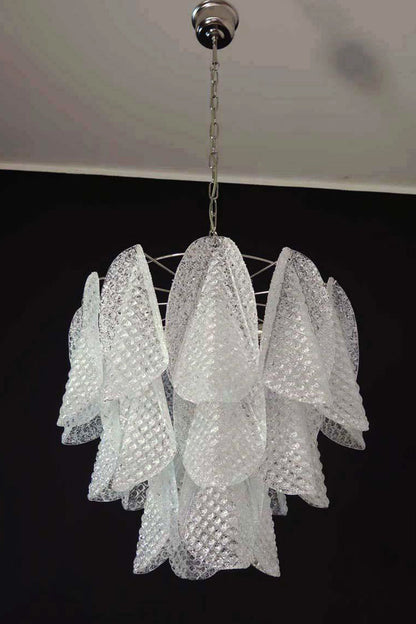 Art Glass Leaf Chandelier - view 10 | morylighting
