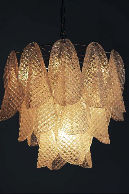 Art Glass Leaf Chandelier - view 12 | morylighting