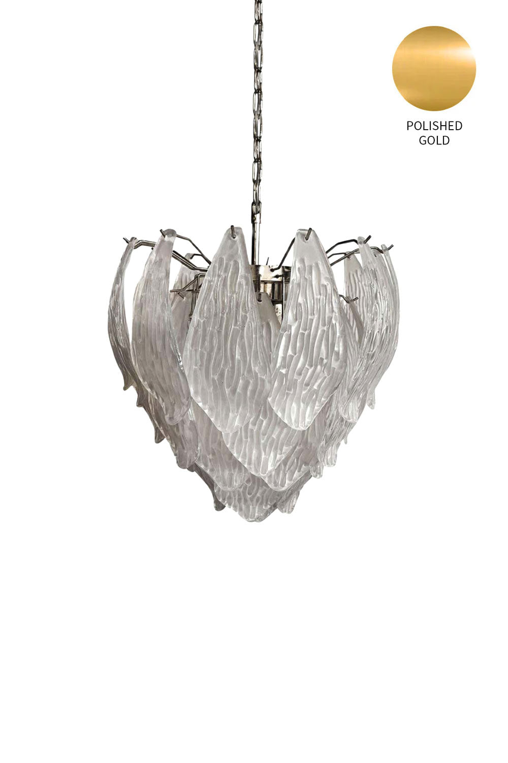 Art Glass Petal Chandelier - view 29 | morylighting