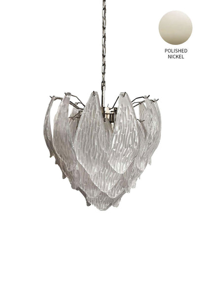 Art Glass Petal Chandelier - view 30 | morylighting