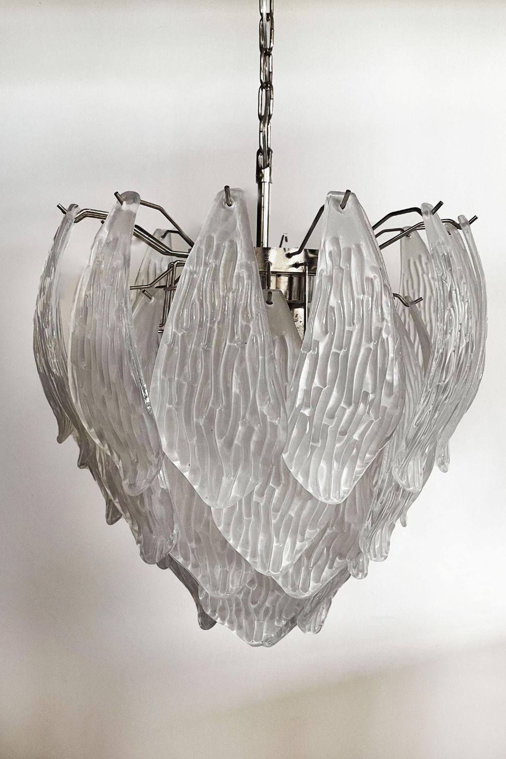 Art Glass Petal Chandelier - view 16 | morylighting