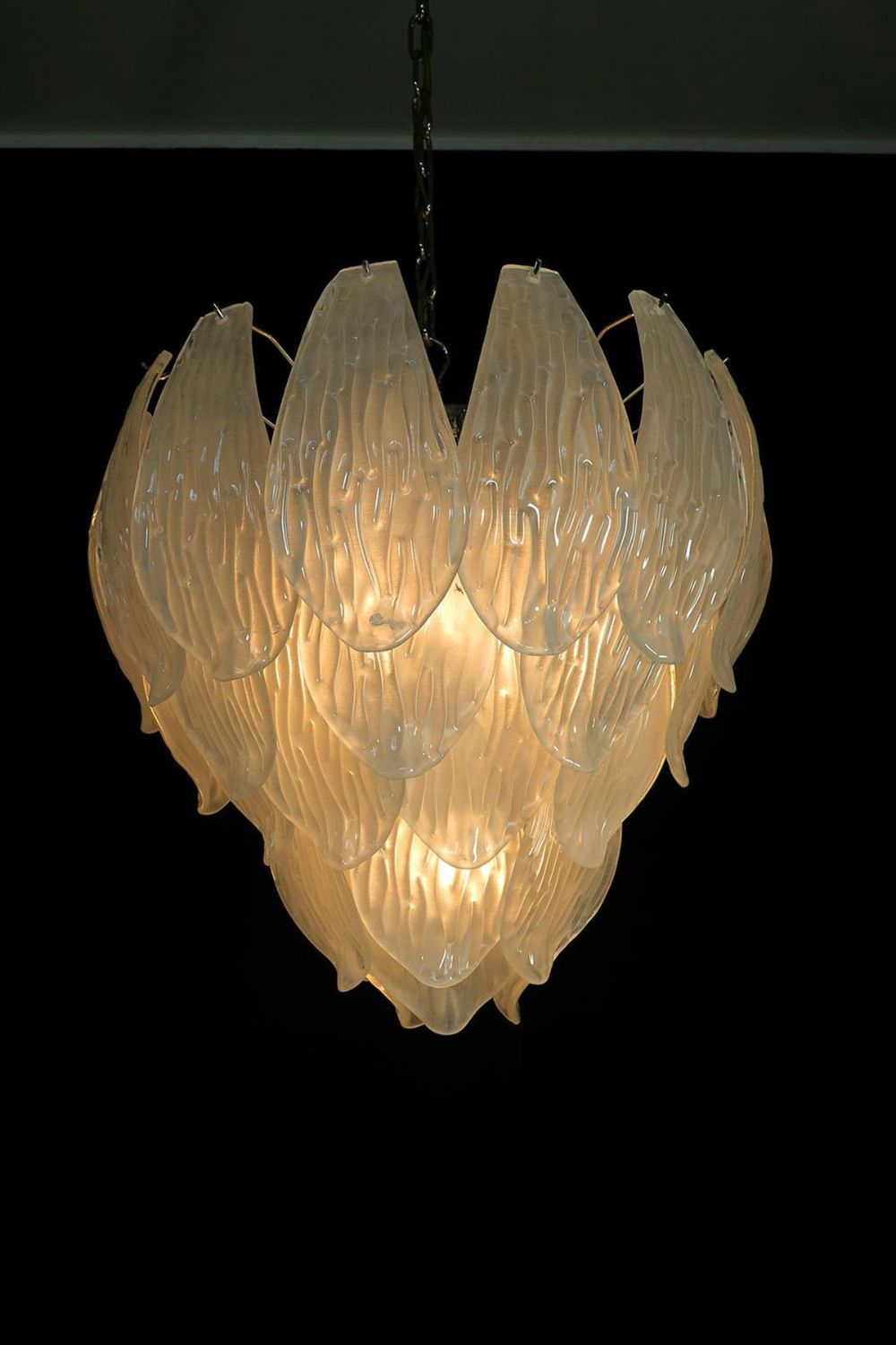 Art Glass Petal Chandelier - view 21 | morylighting