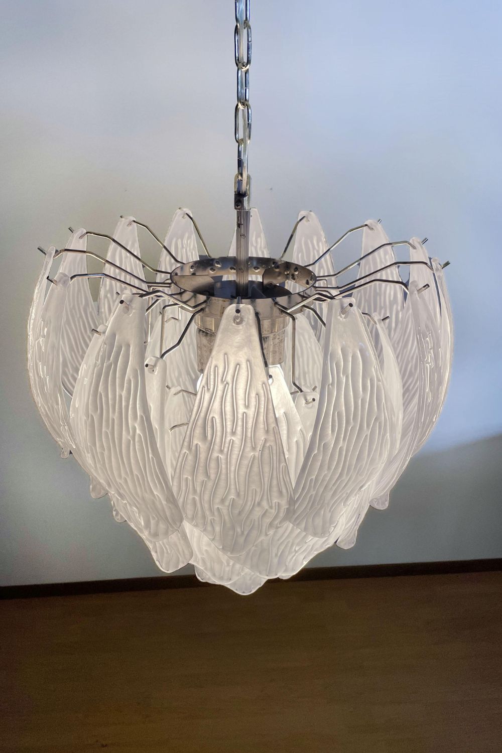 Art Glass Petal Chandelier - view 5 | morylighting
