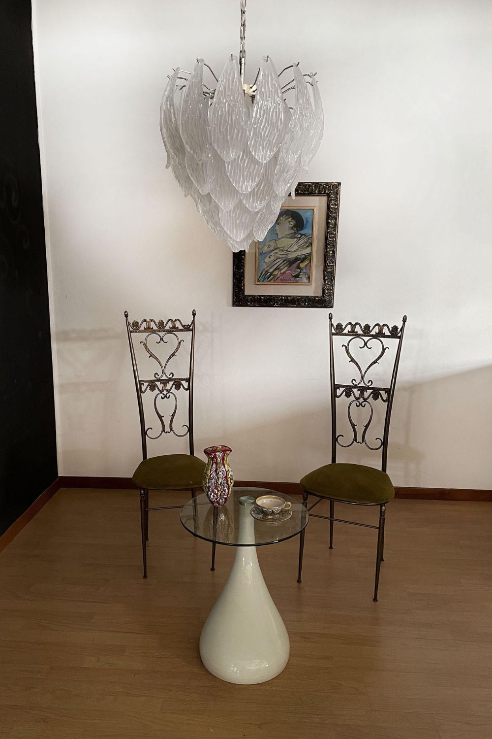 Art Glass Petal Chandelier - view 6 | morylighting
