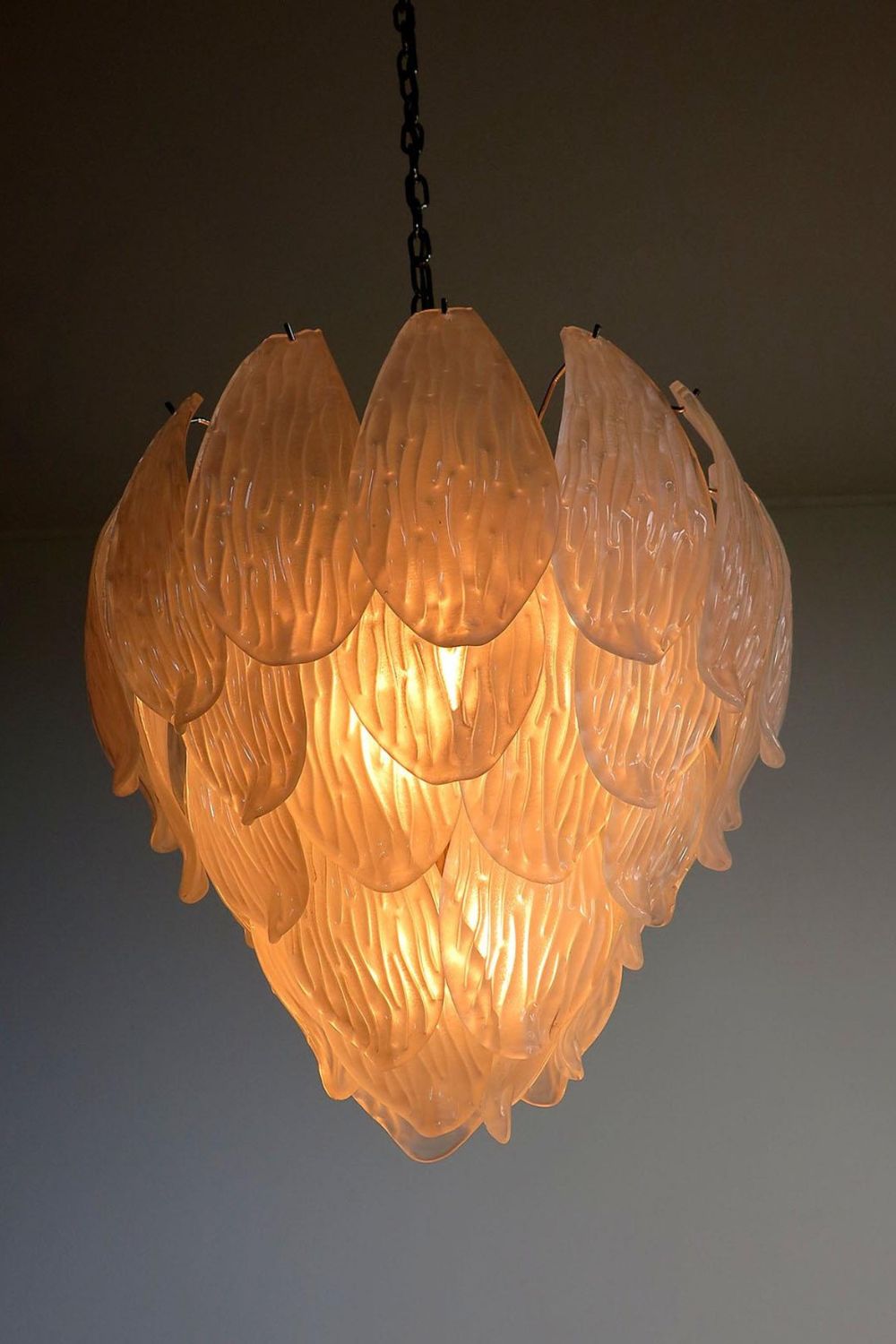 Art Glass Petal Chandelier - view 7 | morylighting