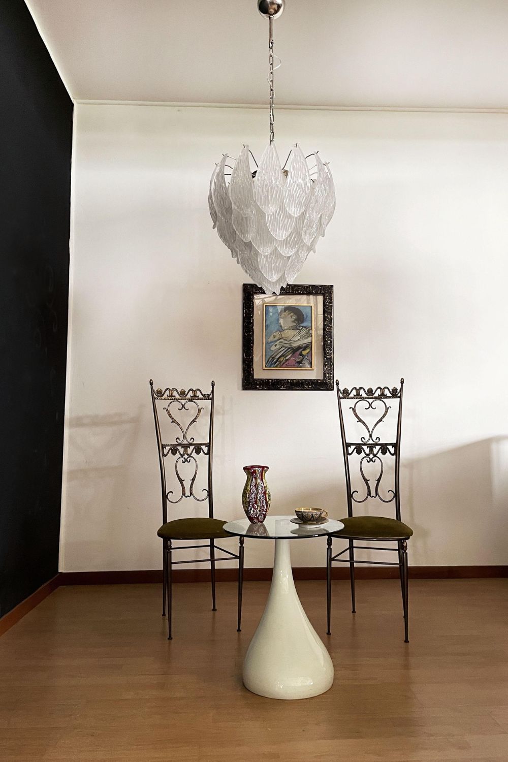 Art Glass Petal Chandelier - view 8 | morylighting