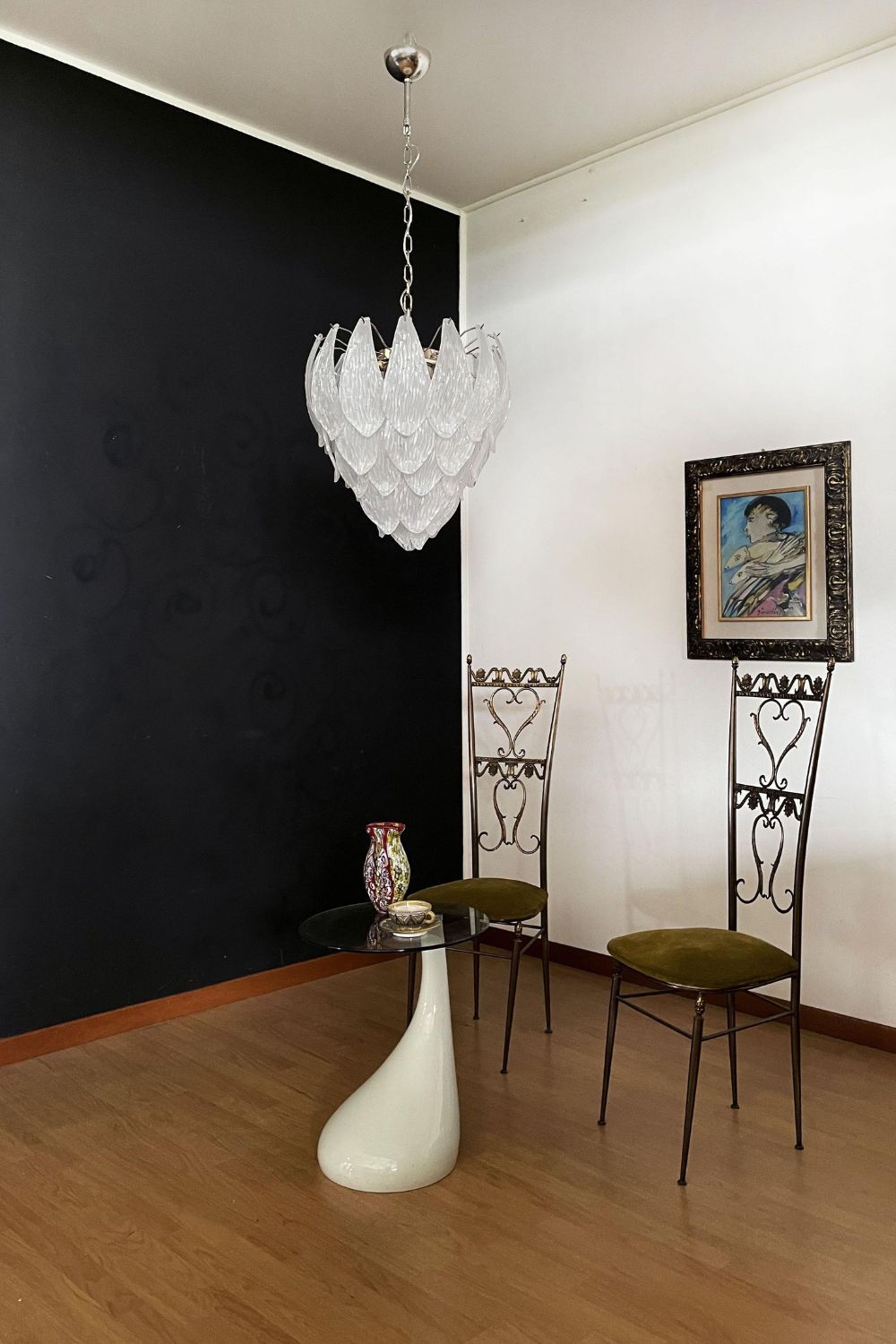 Art Glass Petal Chandelier - view 11 | morylighting