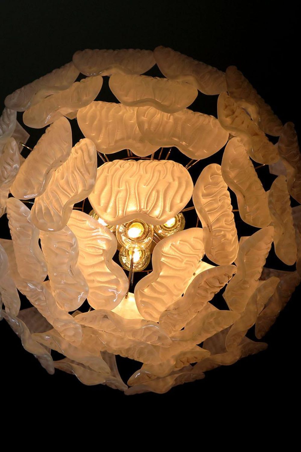 Art Glass Petal Chandelier - view 28 | morylighting