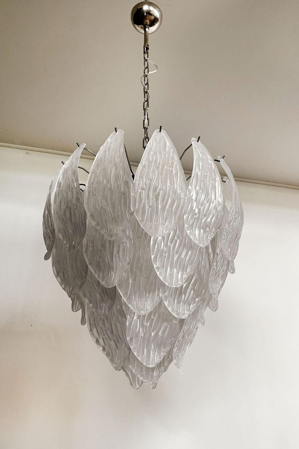 Art Glass Petal Chandelier - view 15 | morylighting