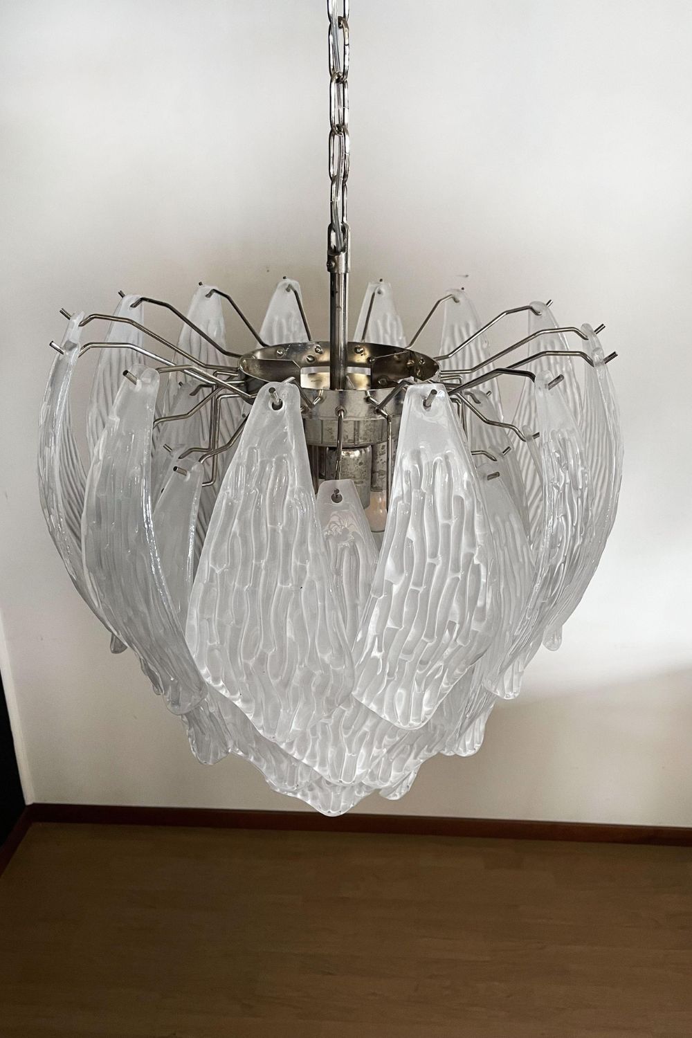Art Glass Petal Chandelier - view 18 | morylighting
