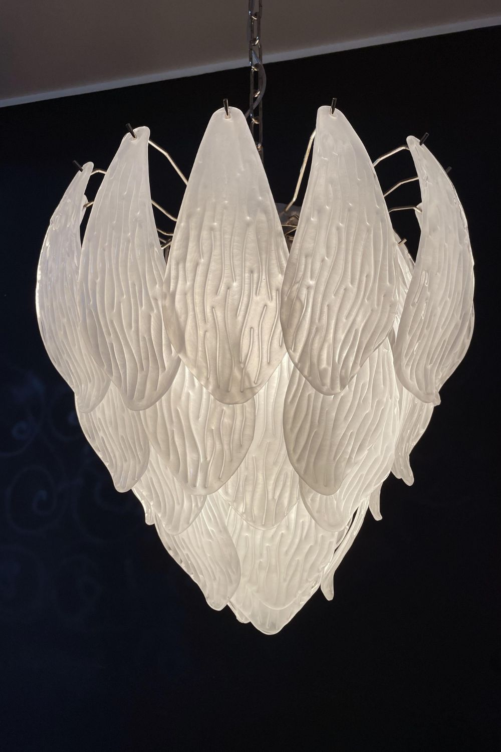 Art Glass Petal Chandelier - view 24 | morylighting