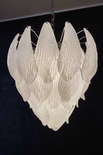 Art Glass Petal Chandelier - view 24 | morylighting