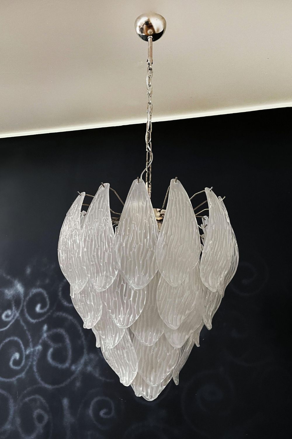 Art Glass Petal Chandelier - view 2 | morylighting