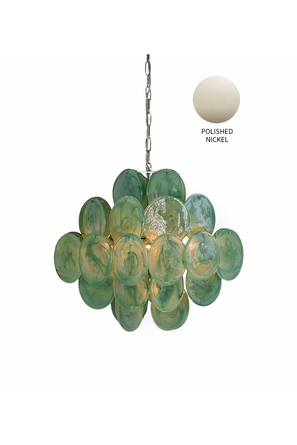Art Green Disks Chandelier - view 15 | morylighting