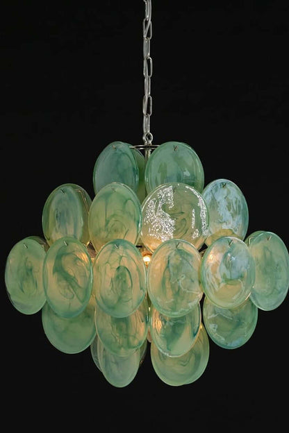 Art Green Disks Chandelier - view 10 | morylighting