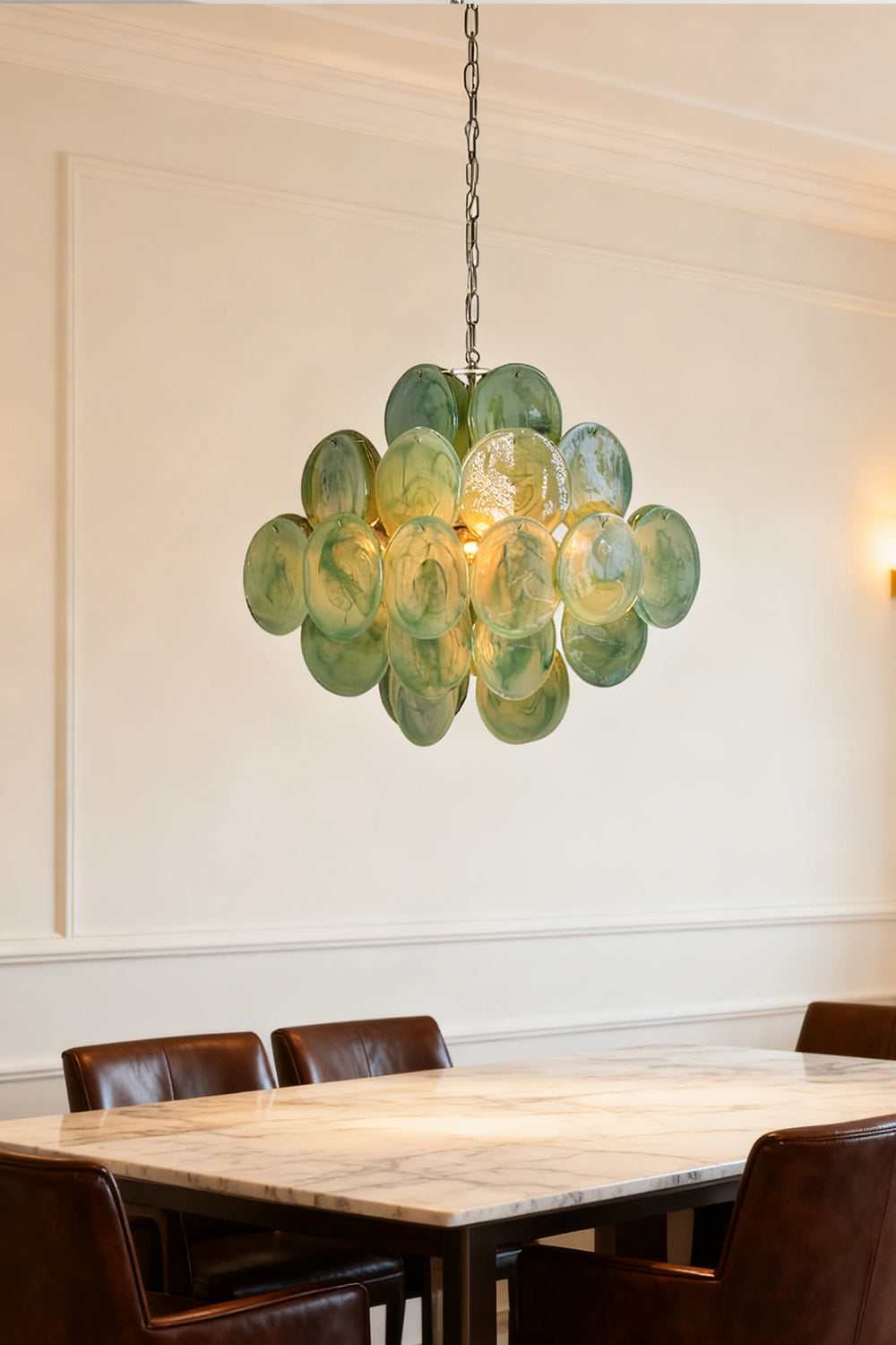 Art Green Disks Chandelier - view 8 | morylighting