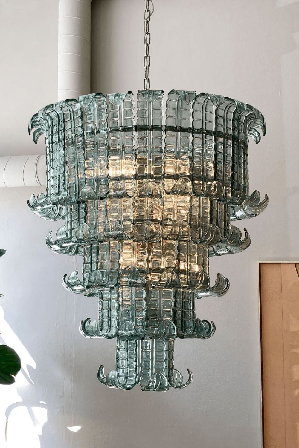 Art Palm Leaf Chandelier - view 4 | morylighting