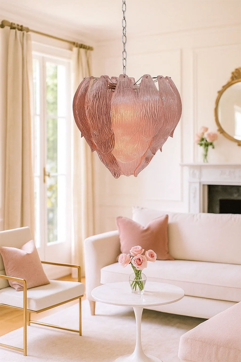 Art Petal Glass Chandelier - view 3 | morylighting