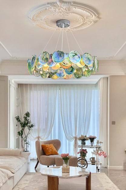 Art Rainbow Discs Chandelier - view 3 | morylighting