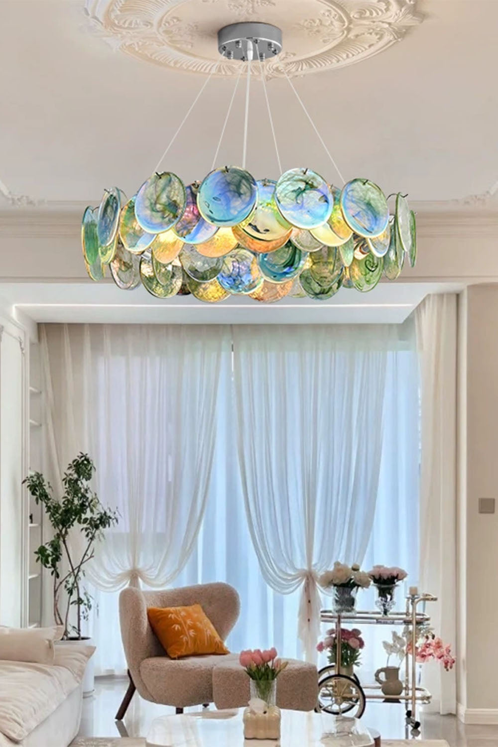 Art Rainbow Discs Chandelier - view 6 | morylighting
