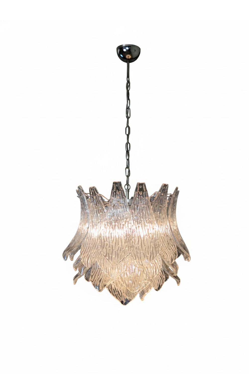 Art Ripple Leaf Glass Chandelier | morylighting