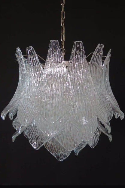 Art Ripple Leaf Glass Chandelier - view 16 | morylighting
