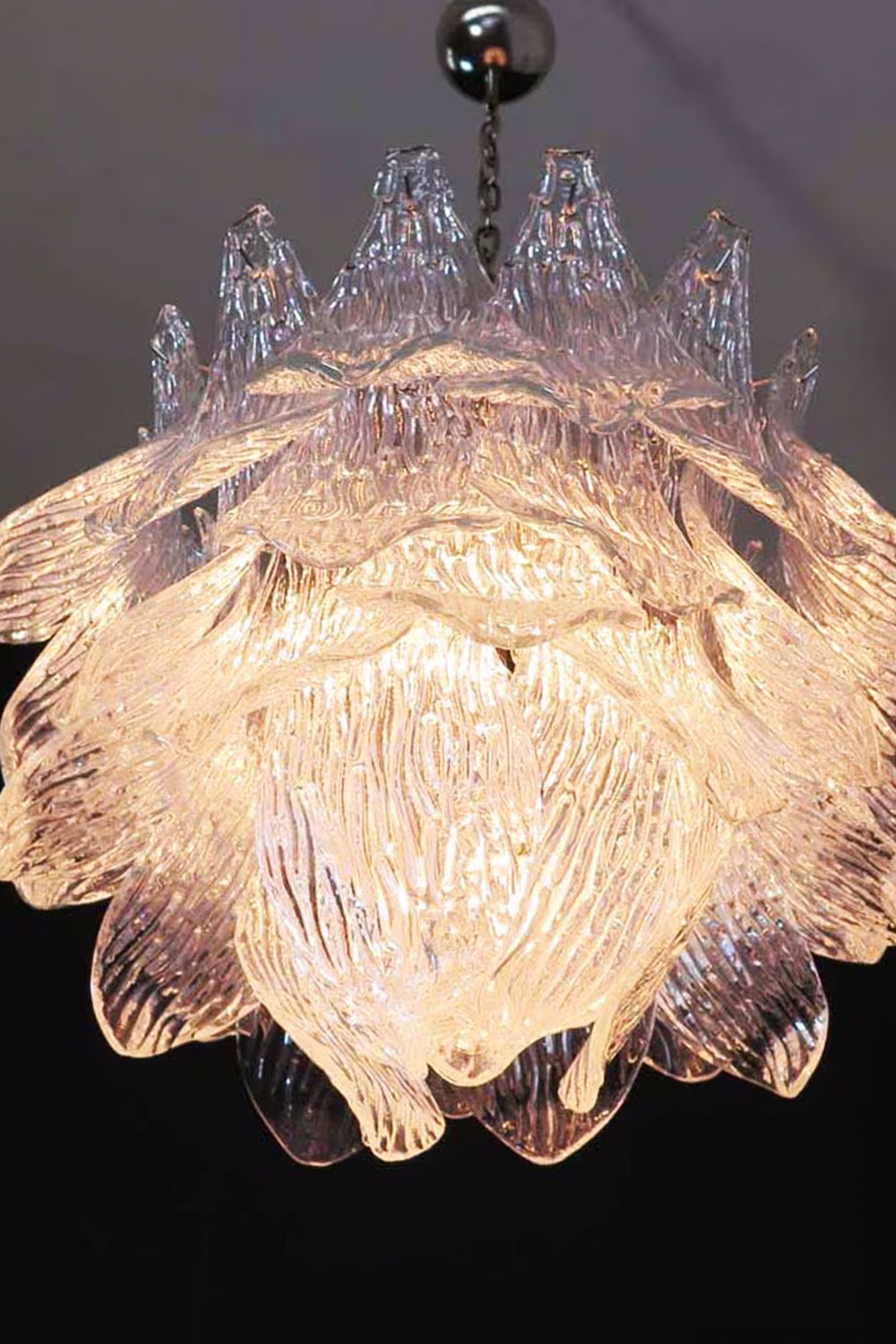 Art Ripple Leaf Glass Chandelier - view 11 | morylighting