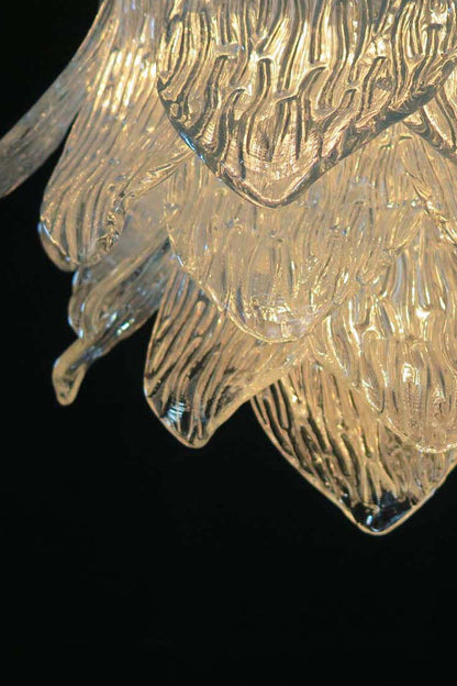 Art Ripple Leaf Glass Chandelier - view 14 | morylighting