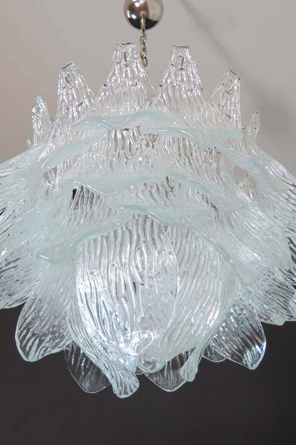 Art Ripple Leaf Glass Chandelier - view 17 | morylighting