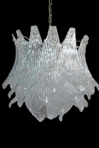 Art Ripple Leaf Glass Chandelier - view 15 | morylighting