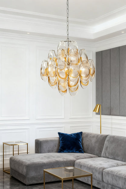 Art Shell-Shaped Glass Chandelier - view 7 | morylighting