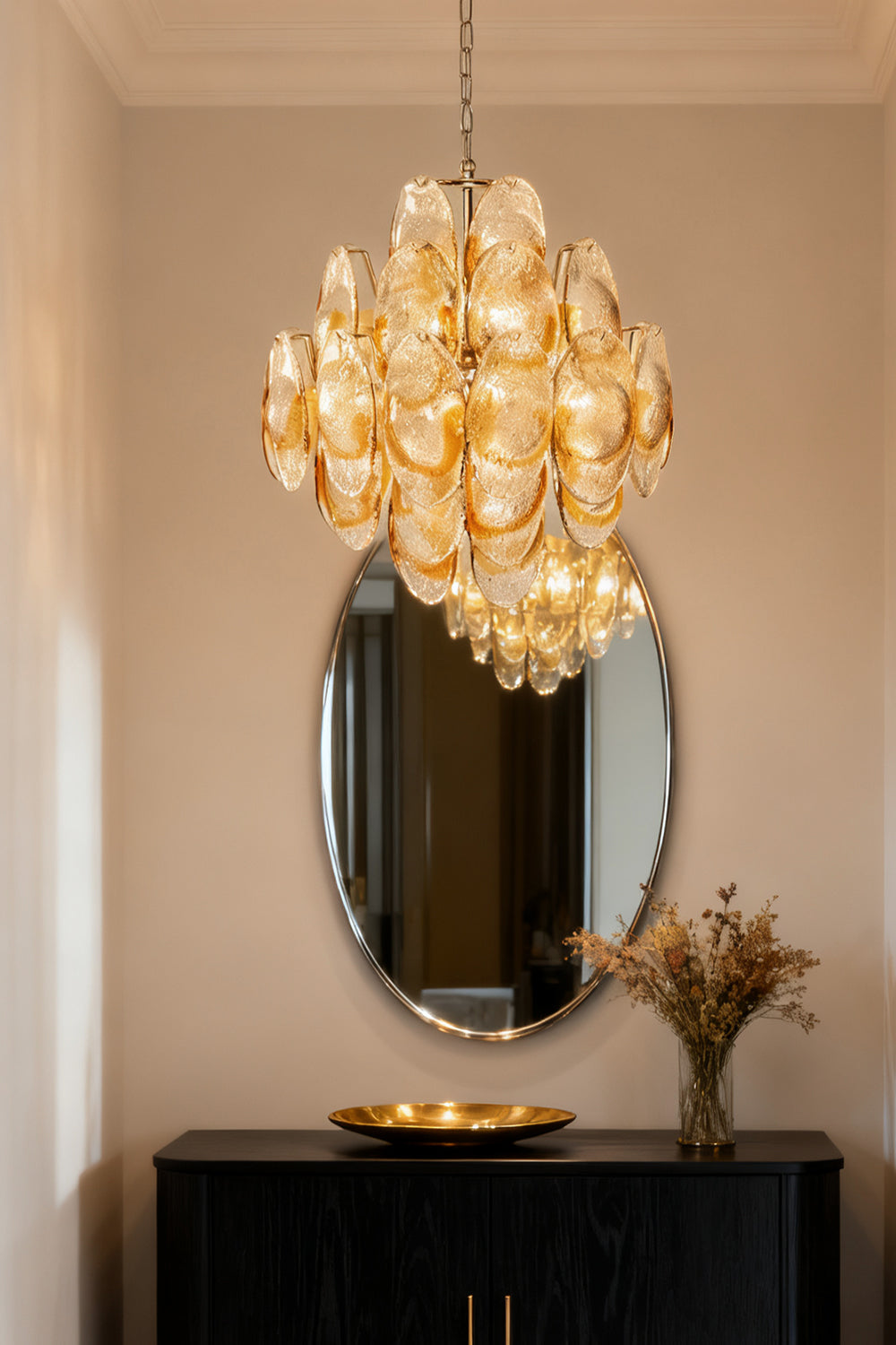 Art Shell-Shaped Glass Chandelier - view 9 | morylighting