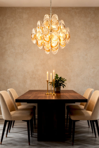 Art Shell-Shaped Glass Chandelier - view 5 | morylighting
