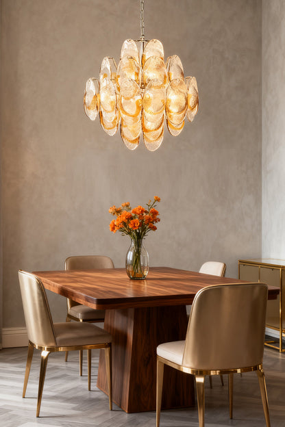 Art Shell-Shaped Glass Chandelier - view 2 | morylighting