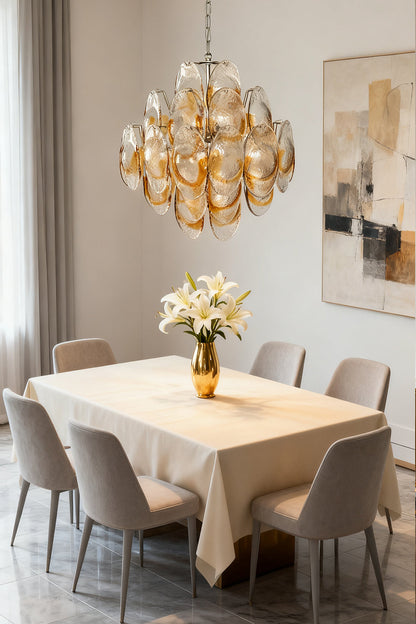 Art Shell-Shaped Glass Chandelier - view 6 | morylighting