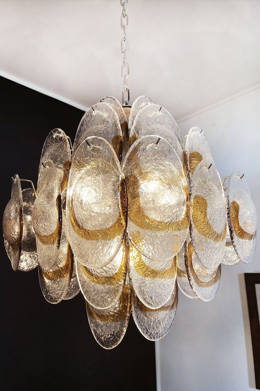 Art Shell-Shaped Glass Chandelier - view 12 | morylighting